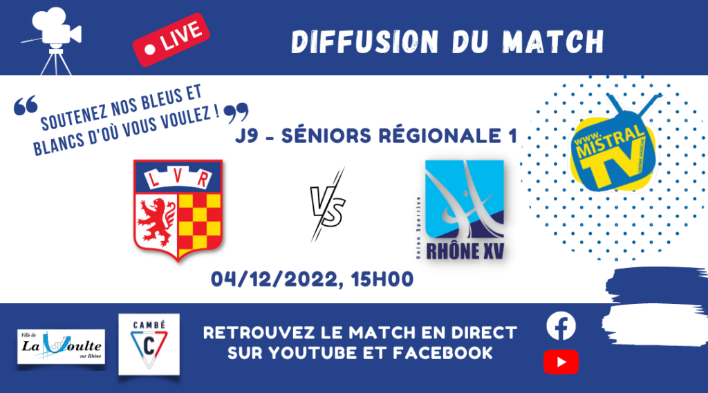Diffusion-Mistral-TV-La-Voulte-rugby-Rhône-XV